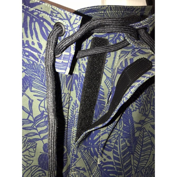 Men’s GOODTHREADS Board Shorts 32 Waist, Swim Trunks, Tropical Leaf Print - Picture 9 of 14